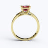 varitsa-jewellers - Solitaire Gold Engagement with 1ct Princess Cut Ruby - 01SG05R